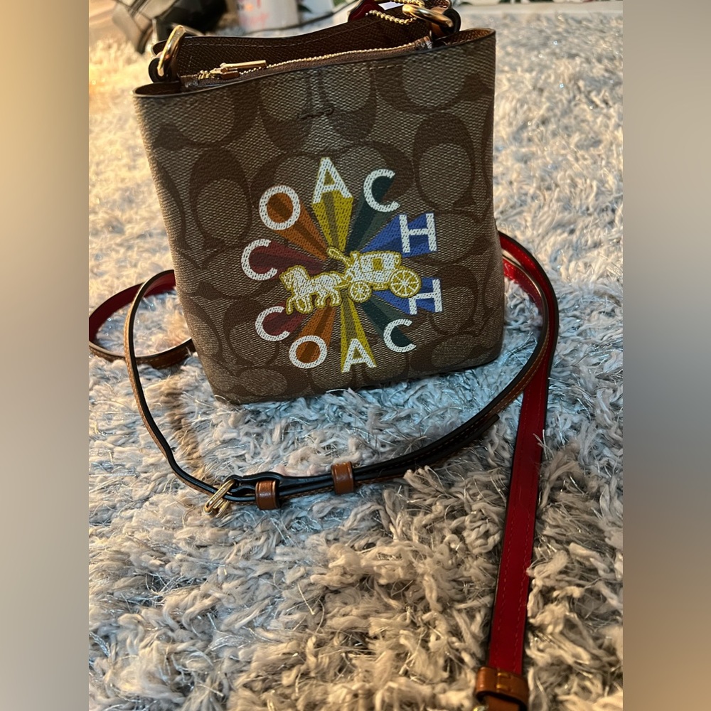 Rainbow Coach Bucket Bag